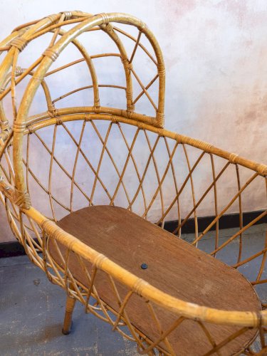 Joseph, le lit bébé en rotin N°7