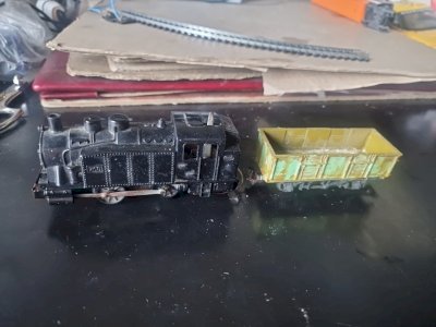 JOUEF. A Small Train Set. One Locomotive and One Wagon