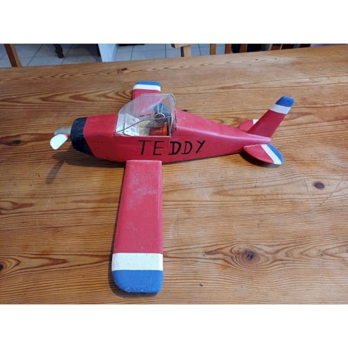 Jouet Ancien Avion Bois