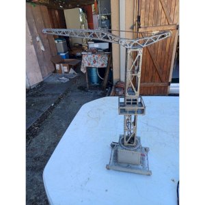 Antique Metal Toy Joustra Crane