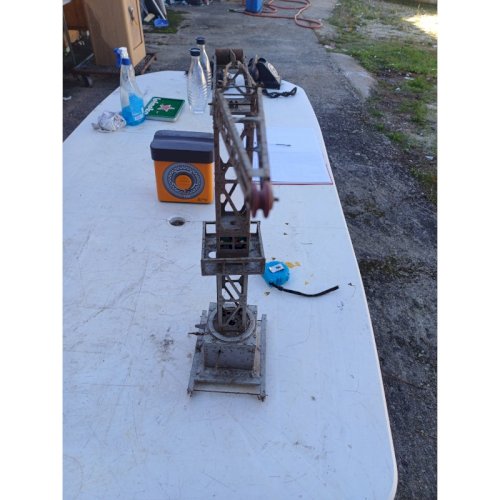 Jouet Ancien en Métal Joustra  Grue 