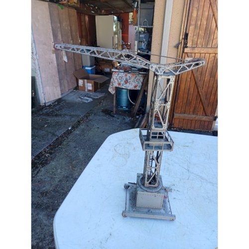 Jouet Ancien en Métal Joustra  Grue 