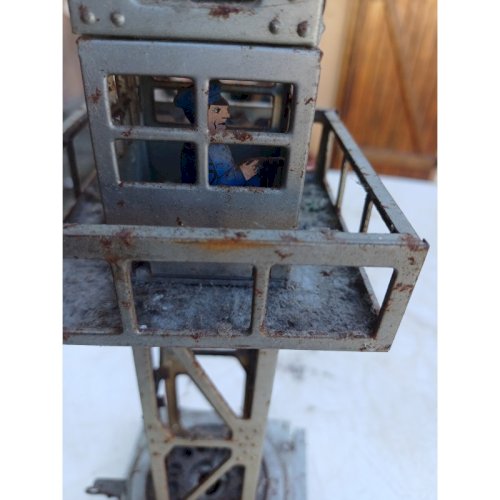 Jouet Ancien en Métal Joustra  Grue 