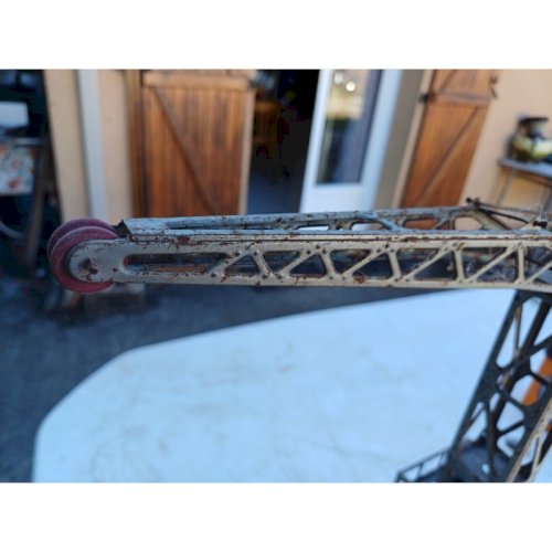 Jouet Ancien en Métal Joustra  Grue 