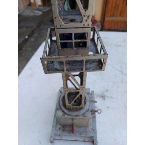 Jouet Ancien en Métal Joustra  Grue 