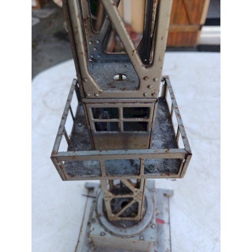 Jouet Ancien en Métal Joustra  Grue 