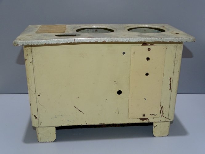 -JOUET ANCIENNE CUISINERE TOLE PEINTE BIJOU LUXE JOUET TMF JUS de GRENIER   D