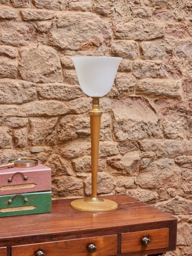Julia, la lampe à poser en bois et verre N°573