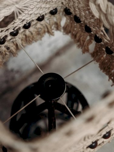 Julia, la lampe à poser en macramé N°380