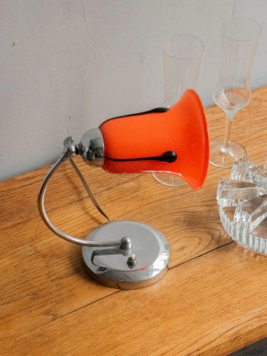 Julia, la lampe à poser orange en verre N°600