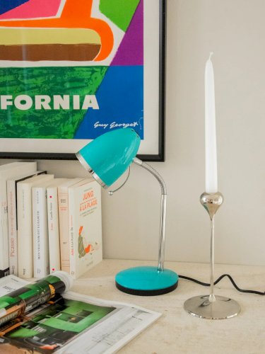 Julia, la lampe de bureau bleue en métal N°703