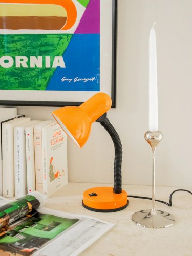 Julia, la lampe de bureau en métal orange N°702
