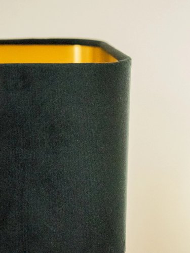 Julia, la lampe en céramique et tissu noir N°713