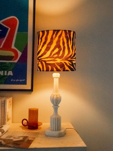 Julia, la lampe zébrée en albâtre N°693