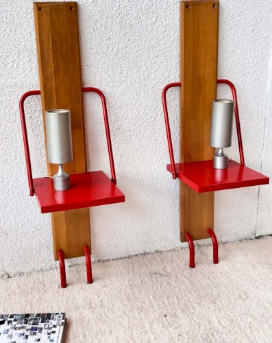 Julia, la paire de lampes à poser en métal N°383