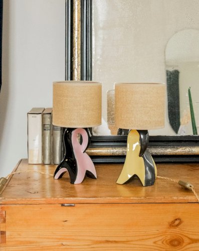 Julia, la paire de lampes colorées en corde N°701