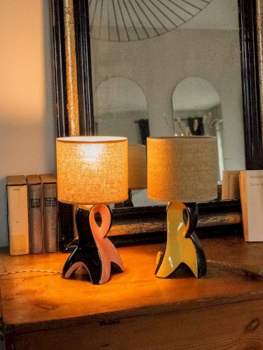 Julia, la paire de lampes colorées en corde N°701