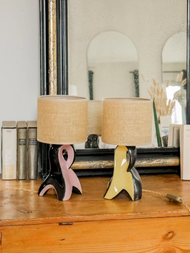 Julia, la paire de lampes colorées en corde N°701