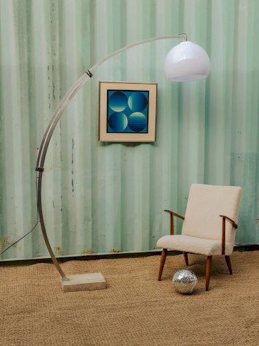 Julien, le lampadaire chromé N°254