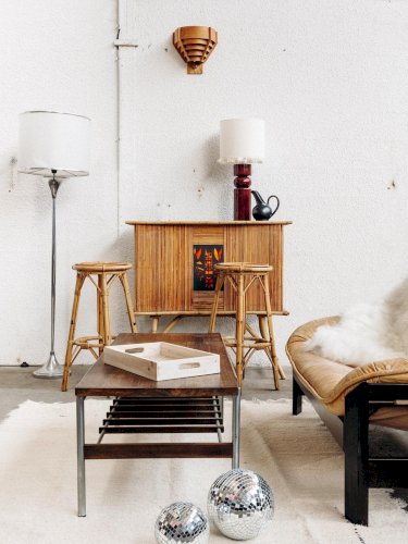 Julien, le lampadaire chromé N°8