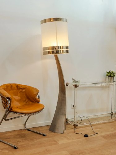 Julien, le lampadaire chromé Space Age N°306