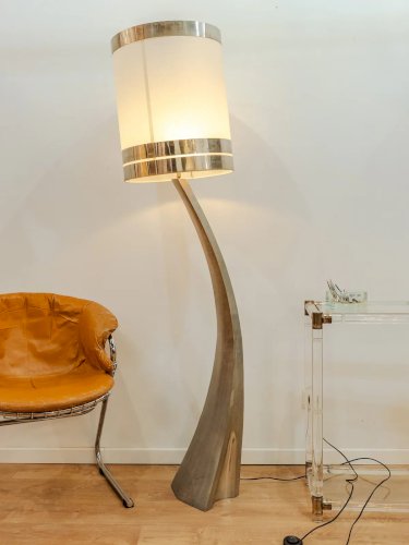 Julien, le lampadaire chromé Space Age N°306