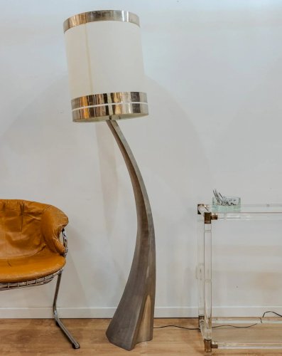 Julien, le lampadaire chromé Space Age N°306