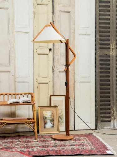 Julien, le lampadaire Domus en teck massif N°247