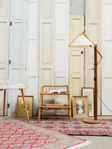 Julien, le lampadaire Domus en teck massif N°247