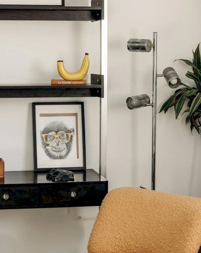 Julien, le lampadaire en chrome N°114