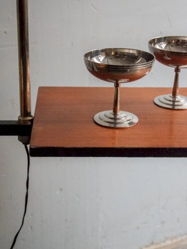 Julien, le lampadaire en métal et bois N°214