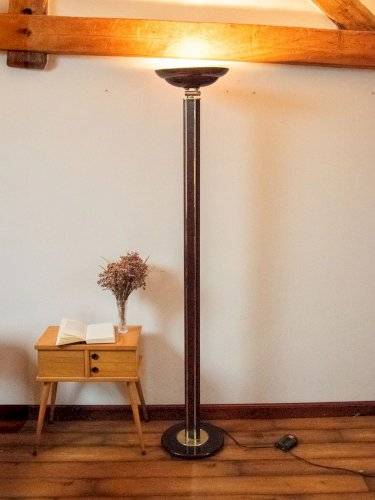 Julien, le lampadaire en métal et cuir N°241