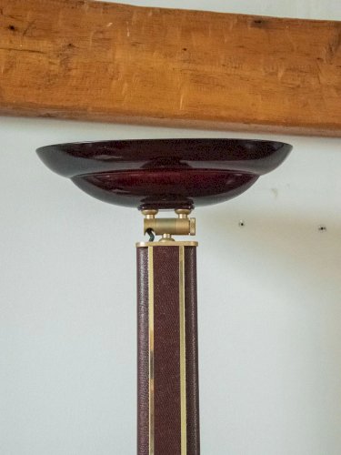 Julien, le lampadaire en métal et cuir N°241