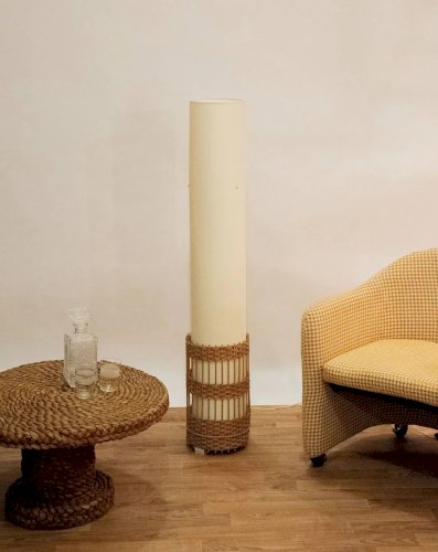 Julien, le lampadaire fin en rotin N°149