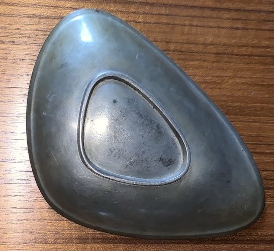 Just Andersen designer Denmark coupe moderniste disko métal