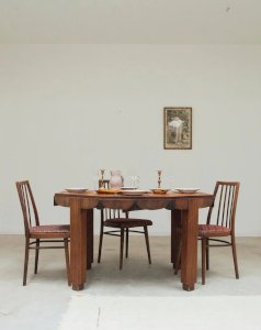 Karla, the art deco wooden dining table No. 1026