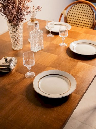 Karla, la table à manger en bois N°1021