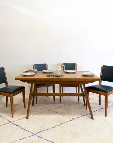 Karla, la table à manger en bois N°1047