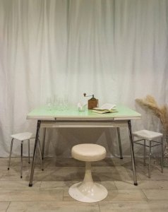 Karla, the green formica dining table N°1070