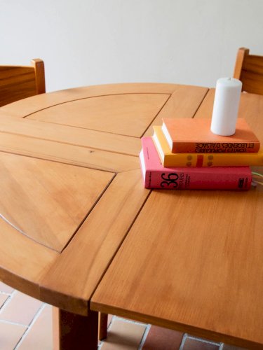 Karla, la table à manger en orme massif N°426