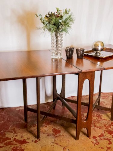 Karla, la table console scandinave en palissandre N°1072
