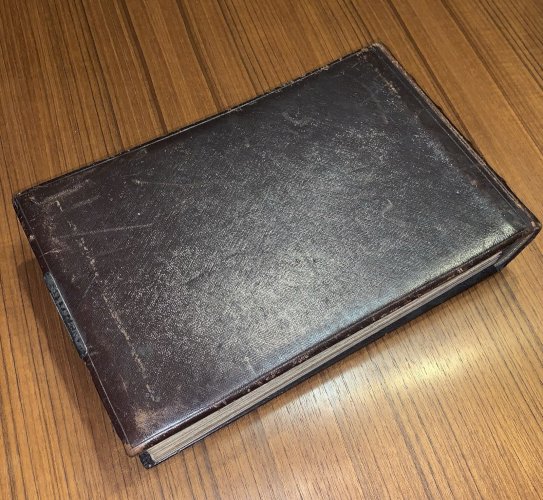 Kirby.Beard&Co antique classeur en cuir livre de métier XIXe