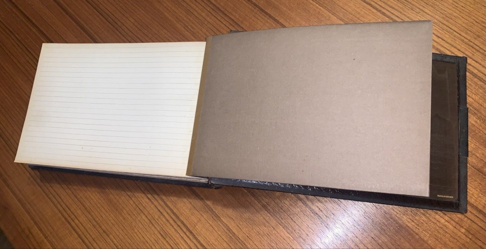 Kirby.Beard&Co antique classeur en cuir livre de métier XIXe