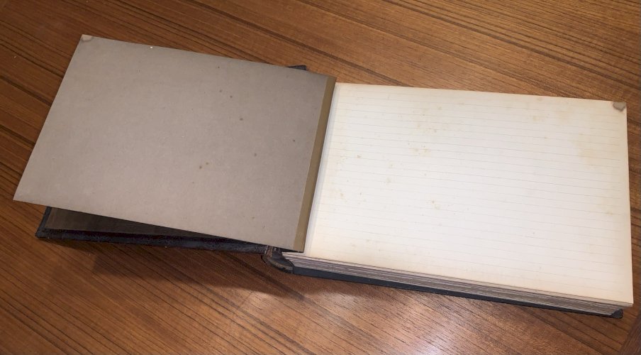 Kirby.Beard&Co antique classeur en cuir livre de métier XIXe