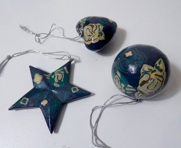 La Fiancée du Mékong décorations de Noël à suspendre boule étoile cœur