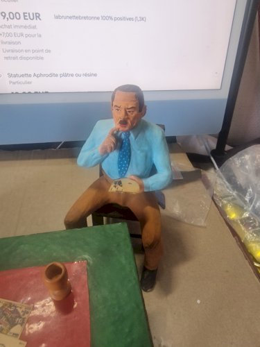 La partie de cartes de Pagnol Santons d’Art  Marseille