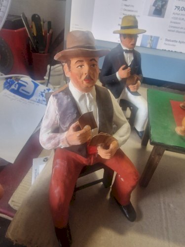 La partie de cartes de Pagnol Santons d’Art  Marseille