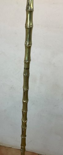 Lampadaire bambou tripode JANSEN CIRCA 1970 PANTON ERA lamp light design vintage