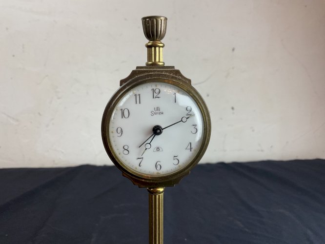 LAMPADAIRE CHAMPS ÉLYSÉES PENDULETTE DE BUREAU REVEIL 8 DAYS ALARM CLOCK UTI