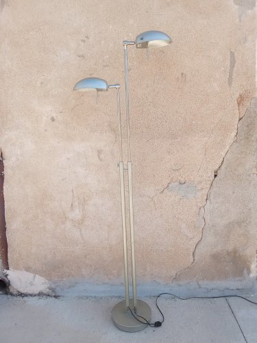 Lampadaire double lumière modèle jelken Ikea ,années 80 .